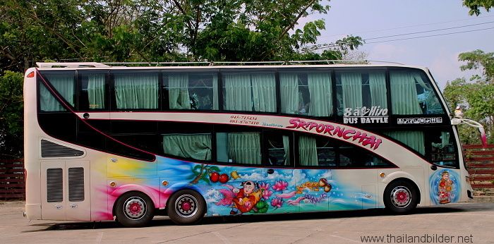 Bus airbrush blumen modern