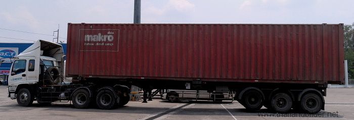 Lastwagenbild makro container