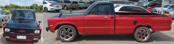 Alter Mazda rot-schwarz